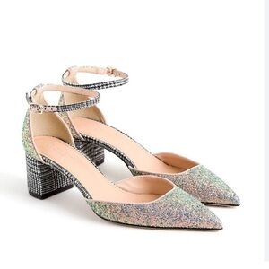 NWOT J. Crew Avery Glittery Tweed Pumps